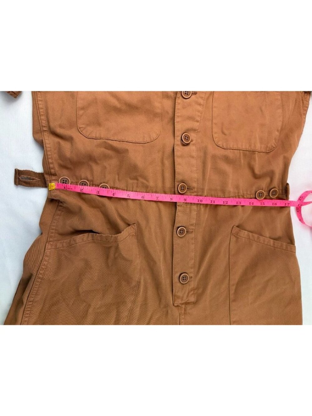 Pistola Grover Short-Sleeve Cotton Field Jumpsuit Size Medium - Picture 12 of 12